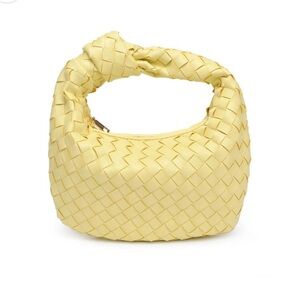 Urban Expressions Tracy Woven Handbag NWT Butter yellow